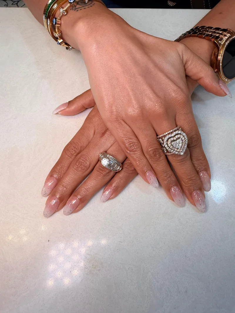 Bare Almond nails by Haus of Nails by Ritu, Gurgaon