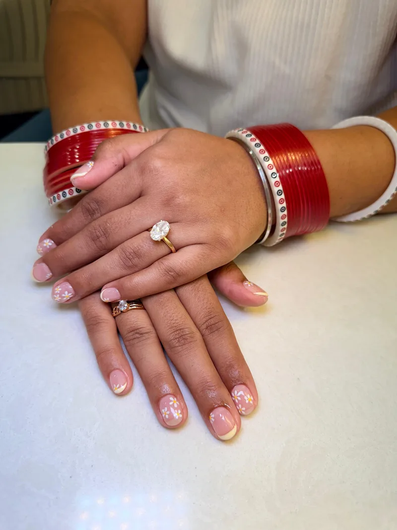 Bridal Rose nails by Haus of Nails by Ritu, Gurgaon